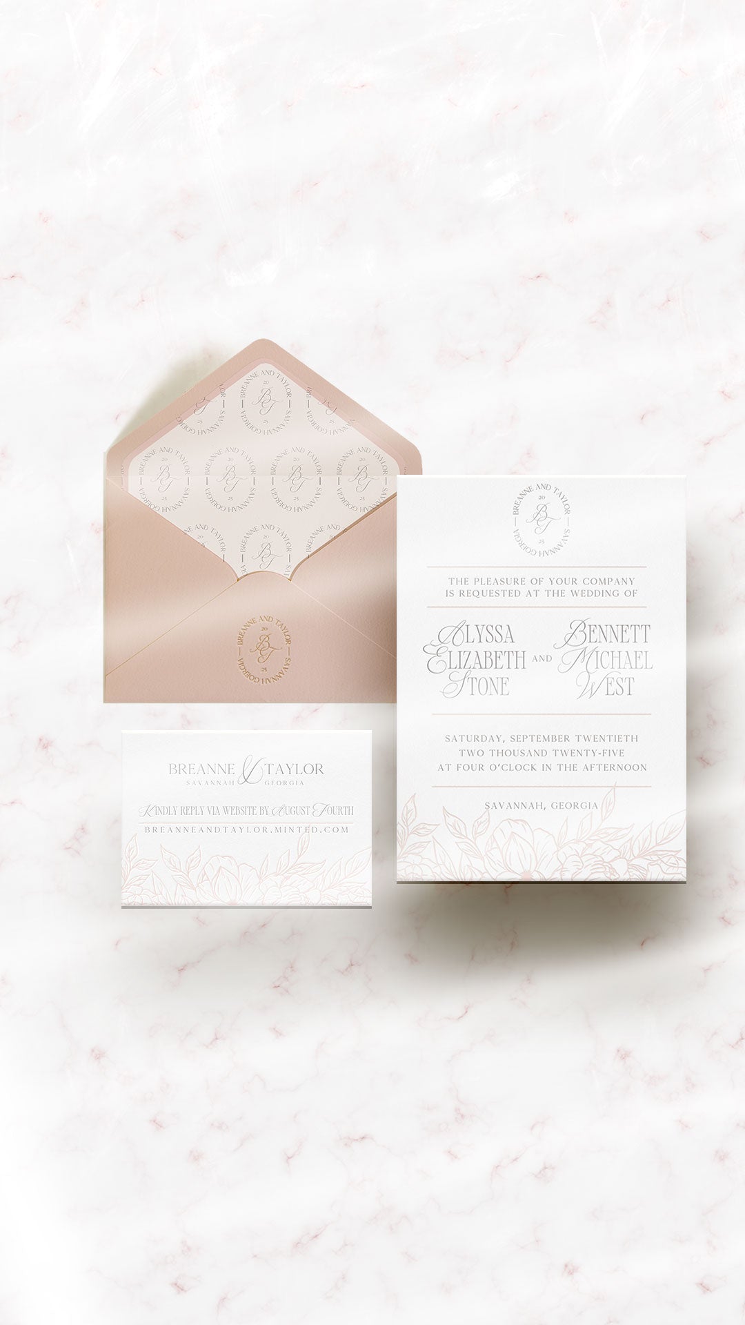 Wedding Invitation + Brand |  Breanne