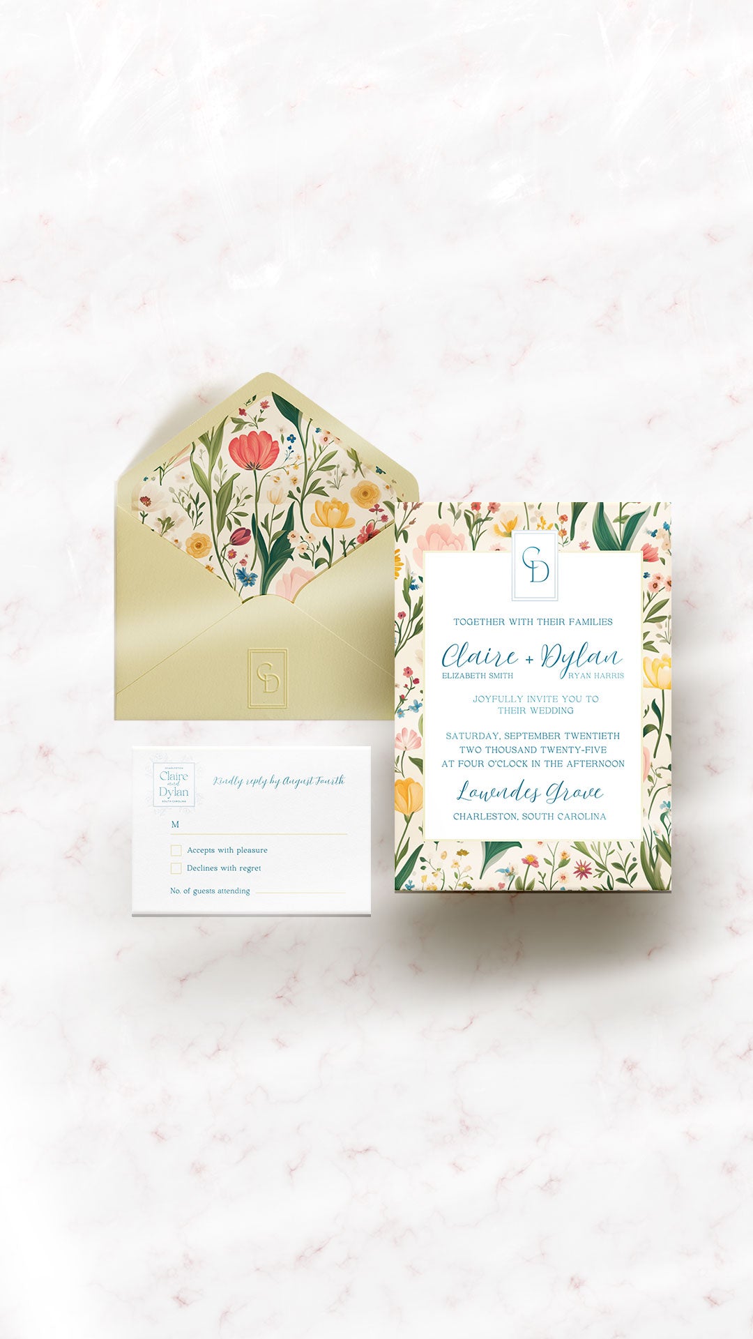 Wedding Invitation + Brand |  Claire