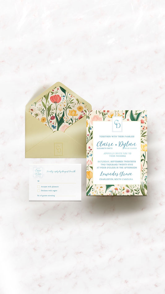Wedding Invitation + Brand |  Claire