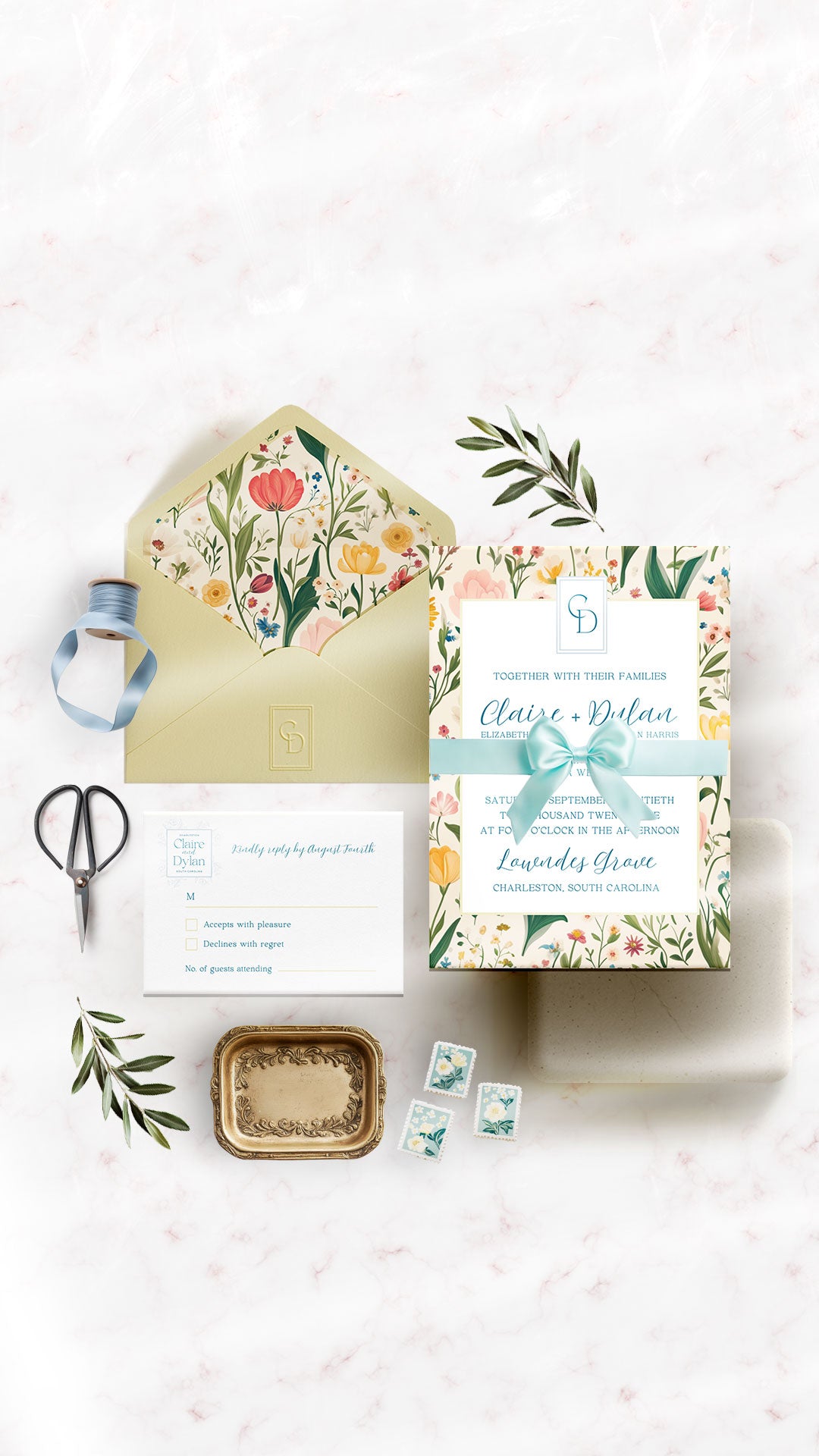 Wedding Invitation + Brand |  Claire