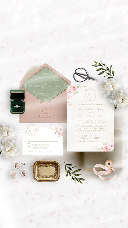 Wedding Invitation + Brand | Emily